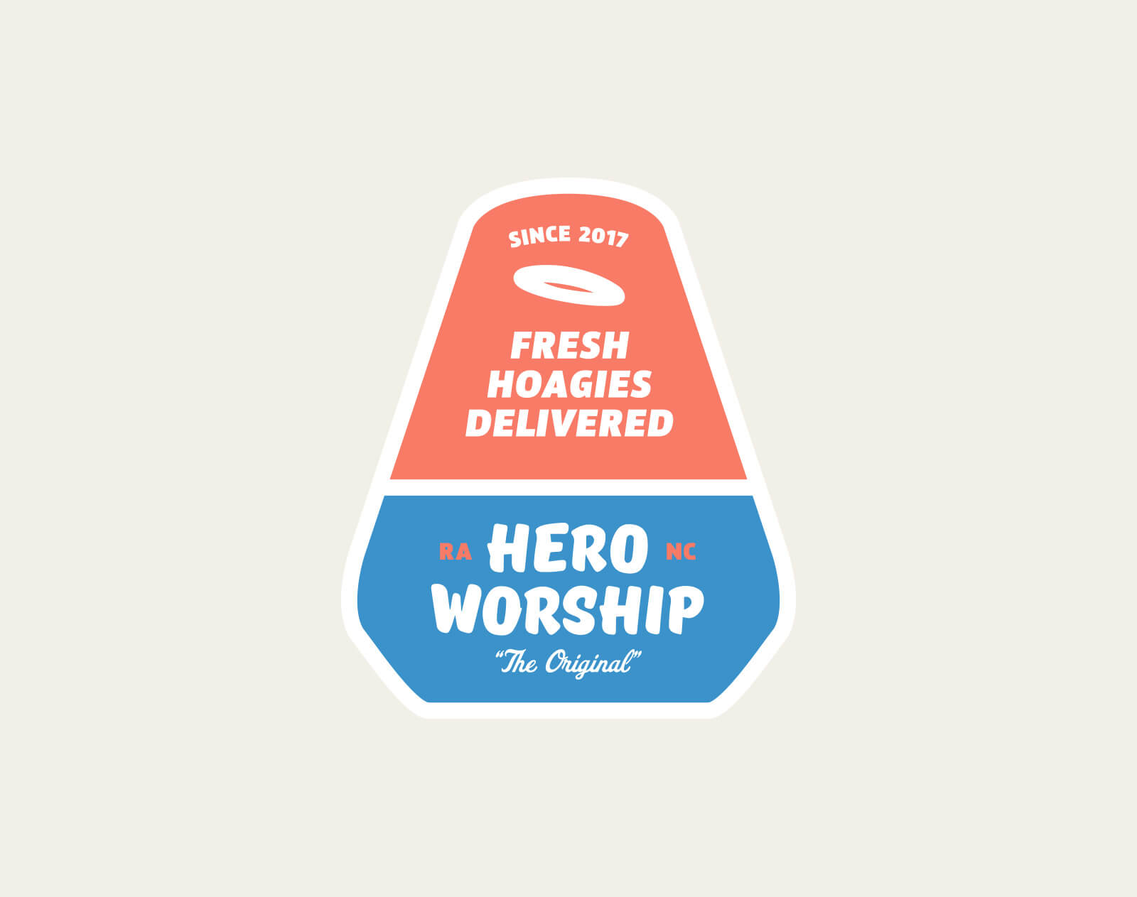 Hero Worship - Branding a sub shop in Raleigh, NC - Alternate Design - Patch Design