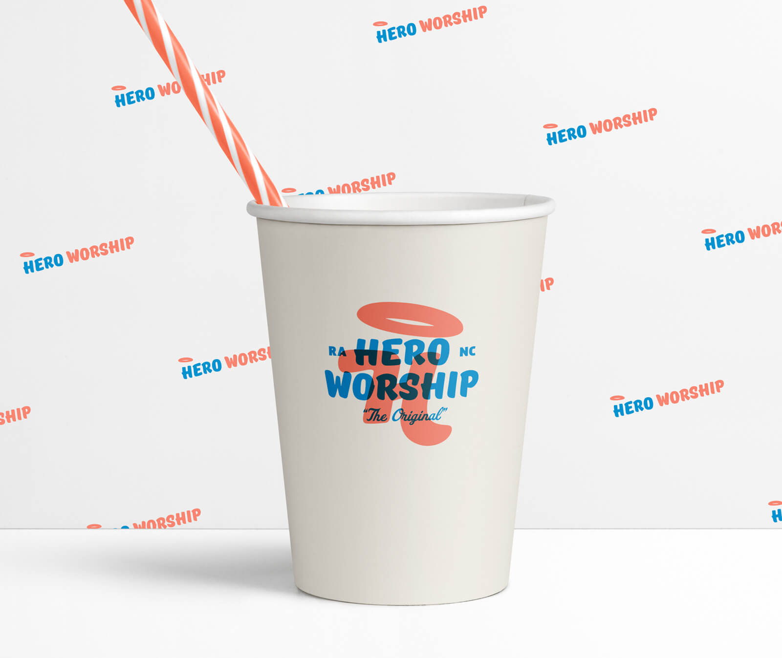 Hero Worship - Branding a sub shop in Raleigh, NC - Drinking Cup Design