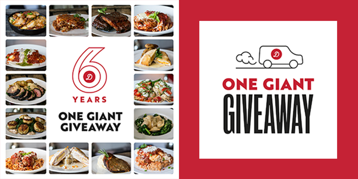 Donovan's Dish 4 for 4 Giveaway Social Media and Email Marketing Campaign