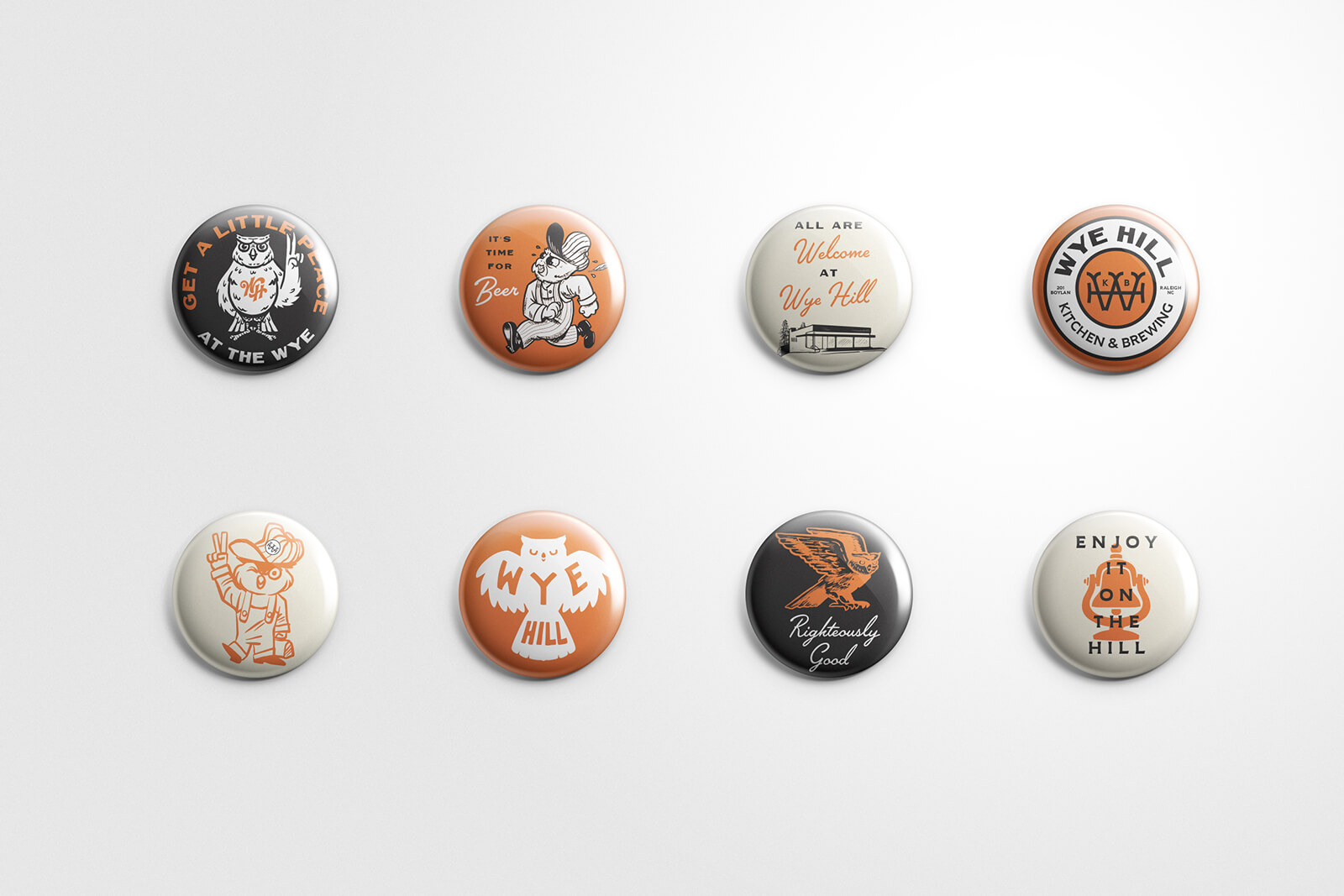 Wye Hill - BUtton Pins