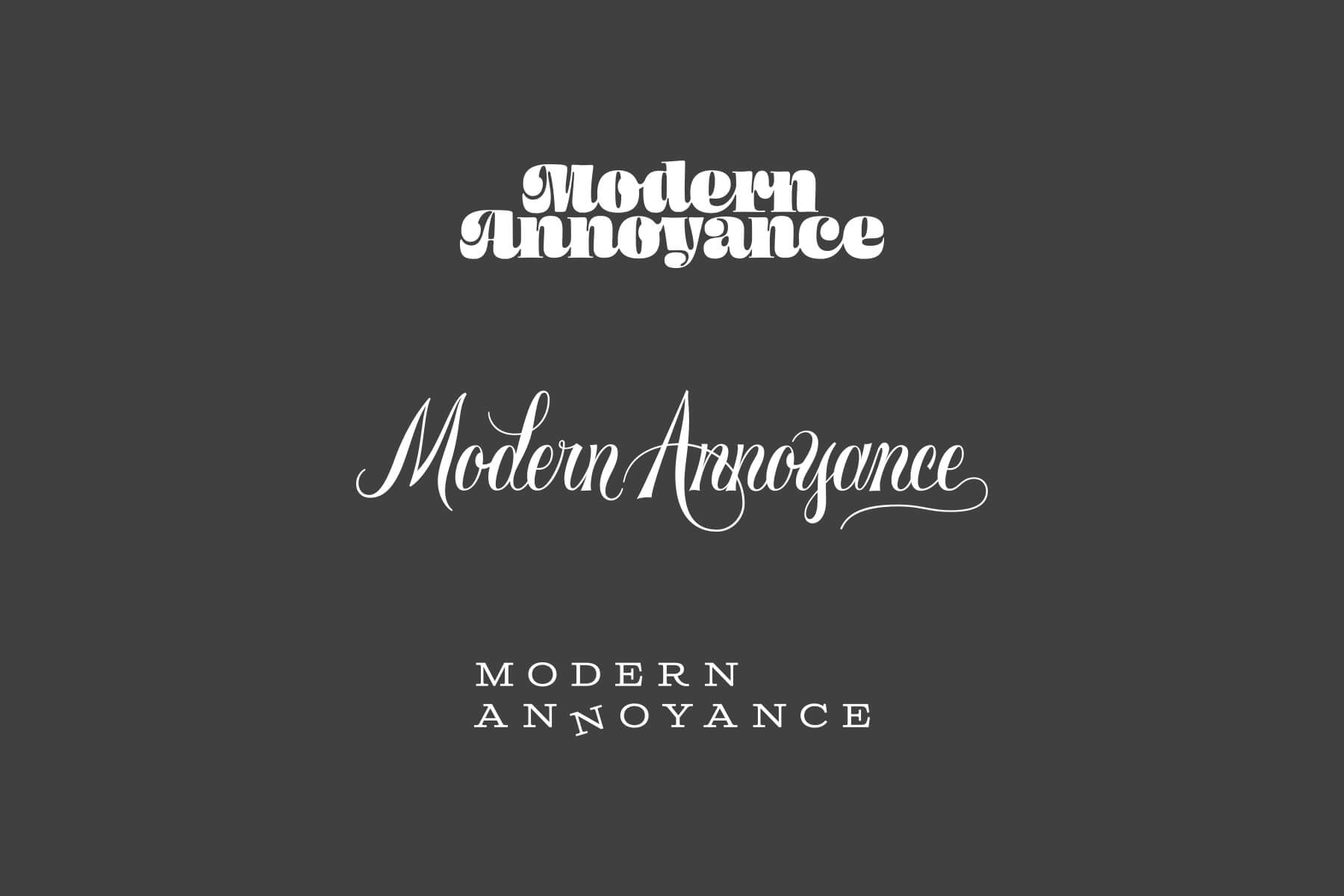 Modern Annoyance CBD - Logo Concepts