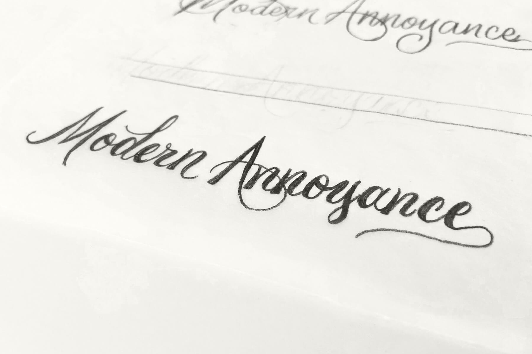 Modern Annoyance CBD - Logo Design - Sketches