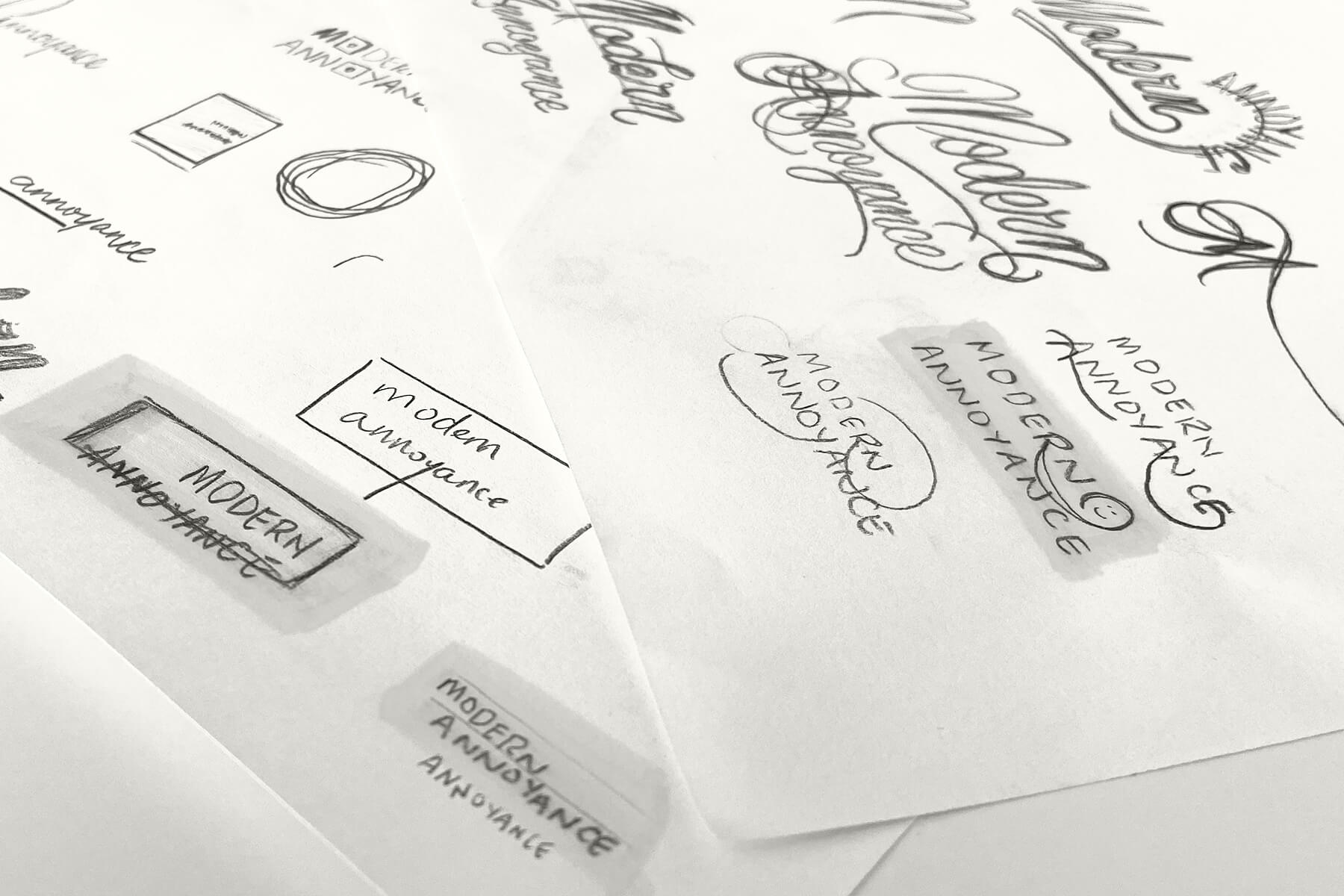 Modern Annoyance CBD - Logo Design - Sketches