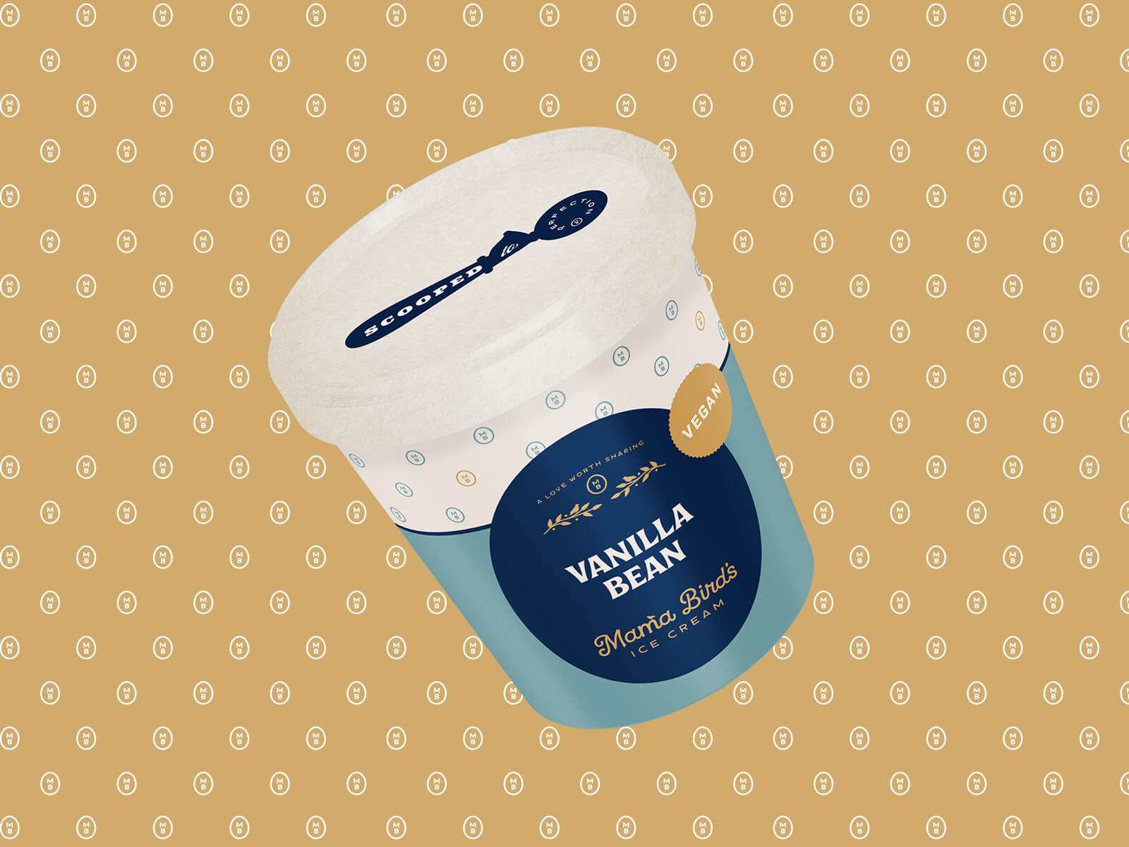 Mama Bird's Ice Cream — Ice Cream Pint Packaging