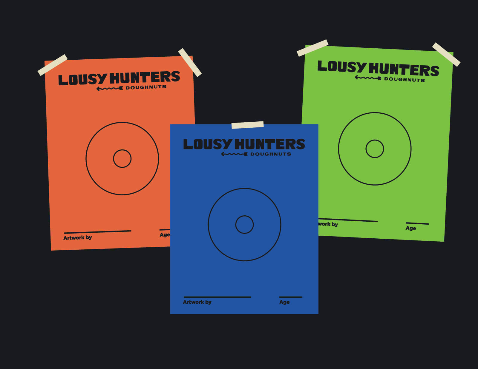 LousyHuntersDoughnuts - Coloring Sheet