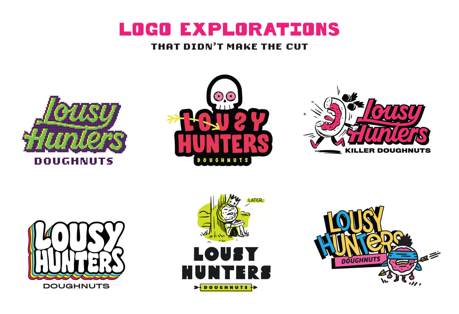 LousyHuntersDoughnuts - Early Logo Concepts