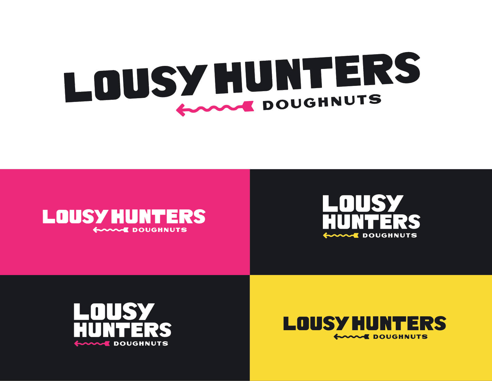 LousyHuntersDoughnuts - One Color Logos