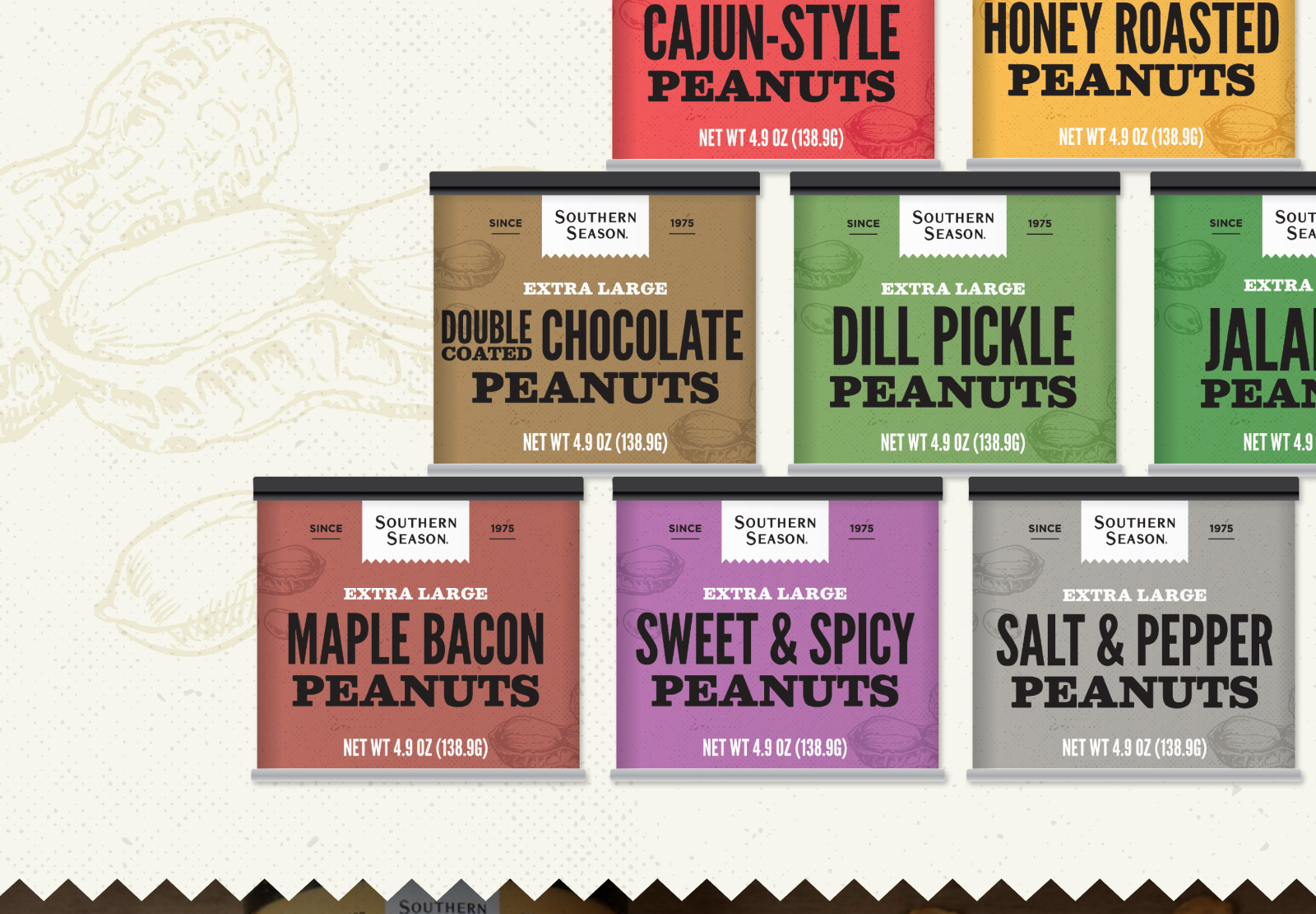 Southern Season - Peanut Line Packaging Design