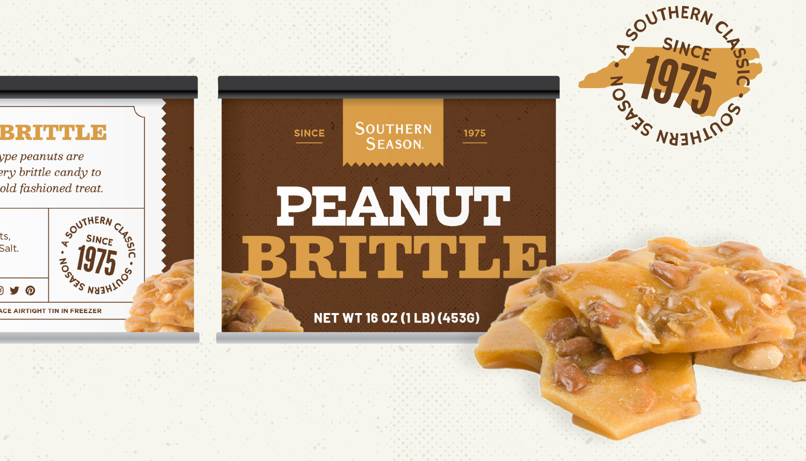 Southern Season - Peanut Brittle Packaging