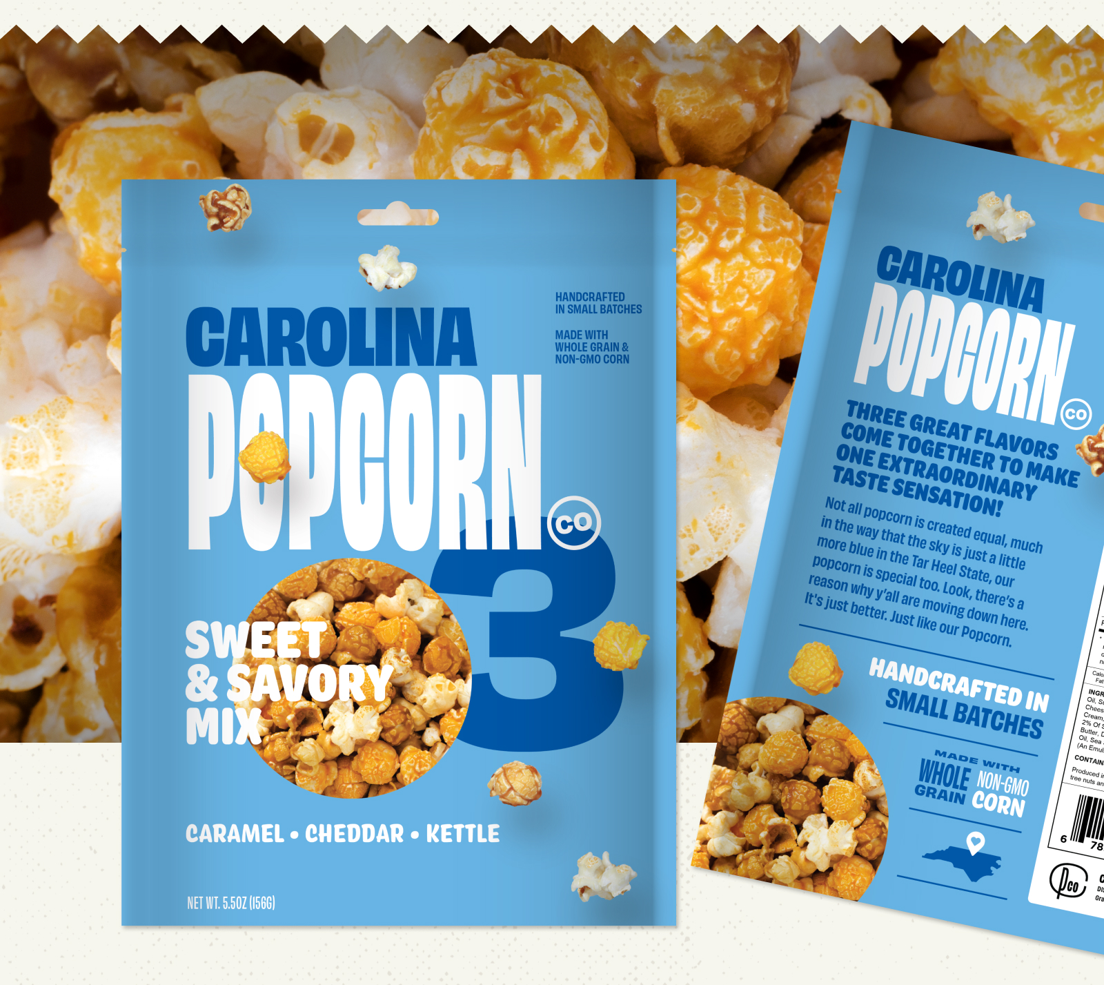 Southern Season - Popcorn Packaging Design