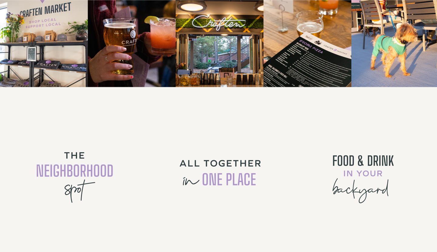 Craften Food Hall Knightdale Brand Messaging