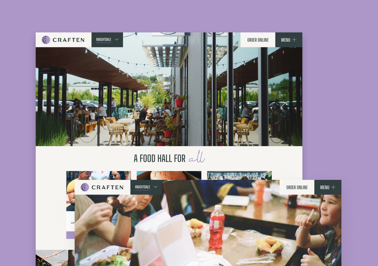 Craften Food Hall Knightdale Website Design & Development