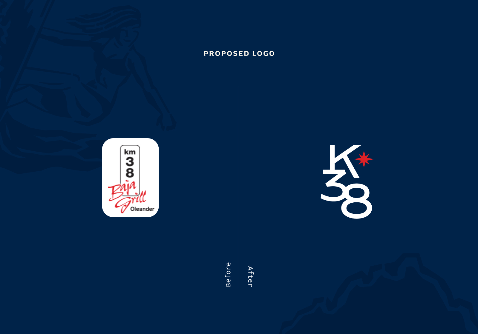 K38 - Baja Mexican Grill - Before and After Logos