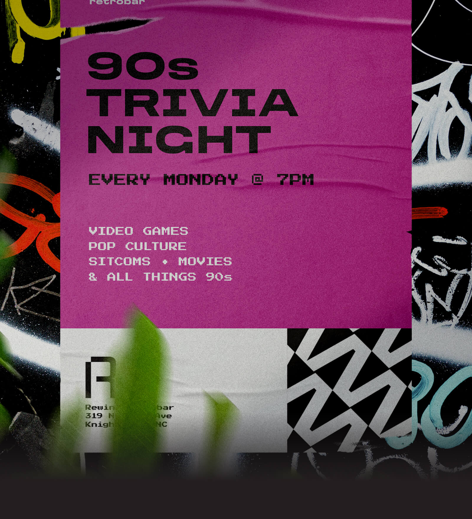 Rewind Retrobar - 13 - Event Poster Design