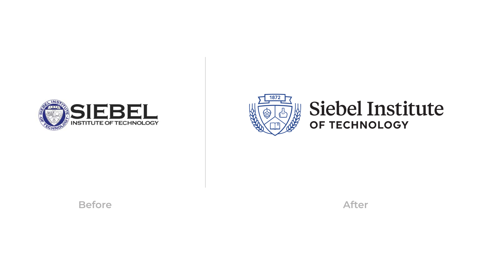 Siebel Institute of Technology - Rebrand - Before and After
