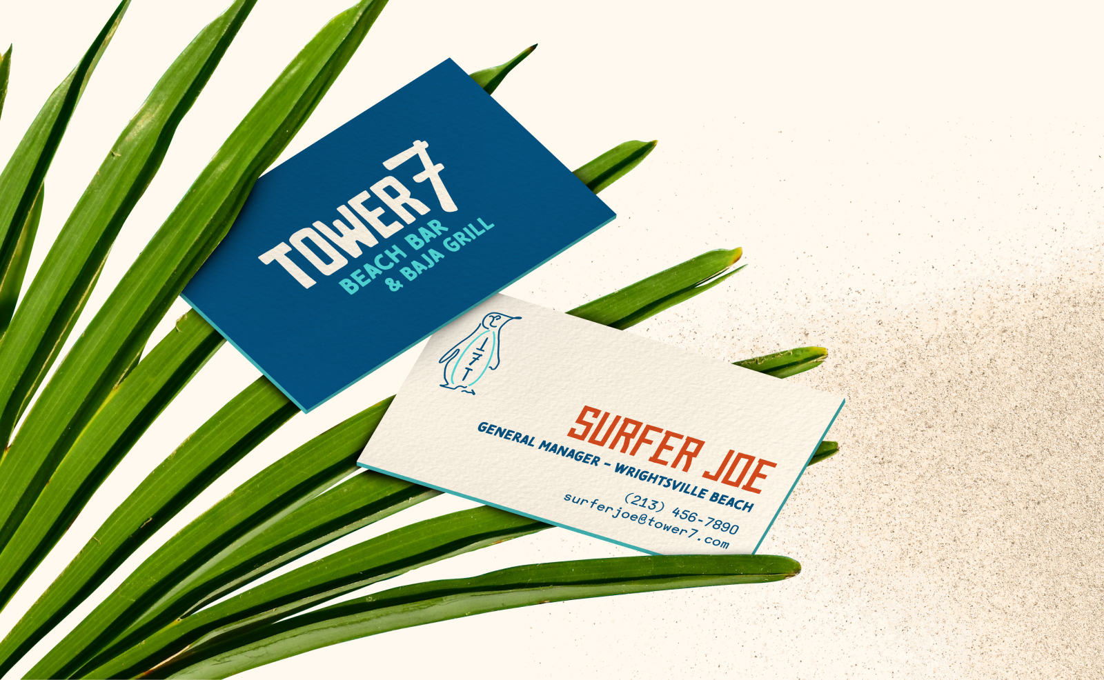 Tower 7 - Beach Bar - Business Cards