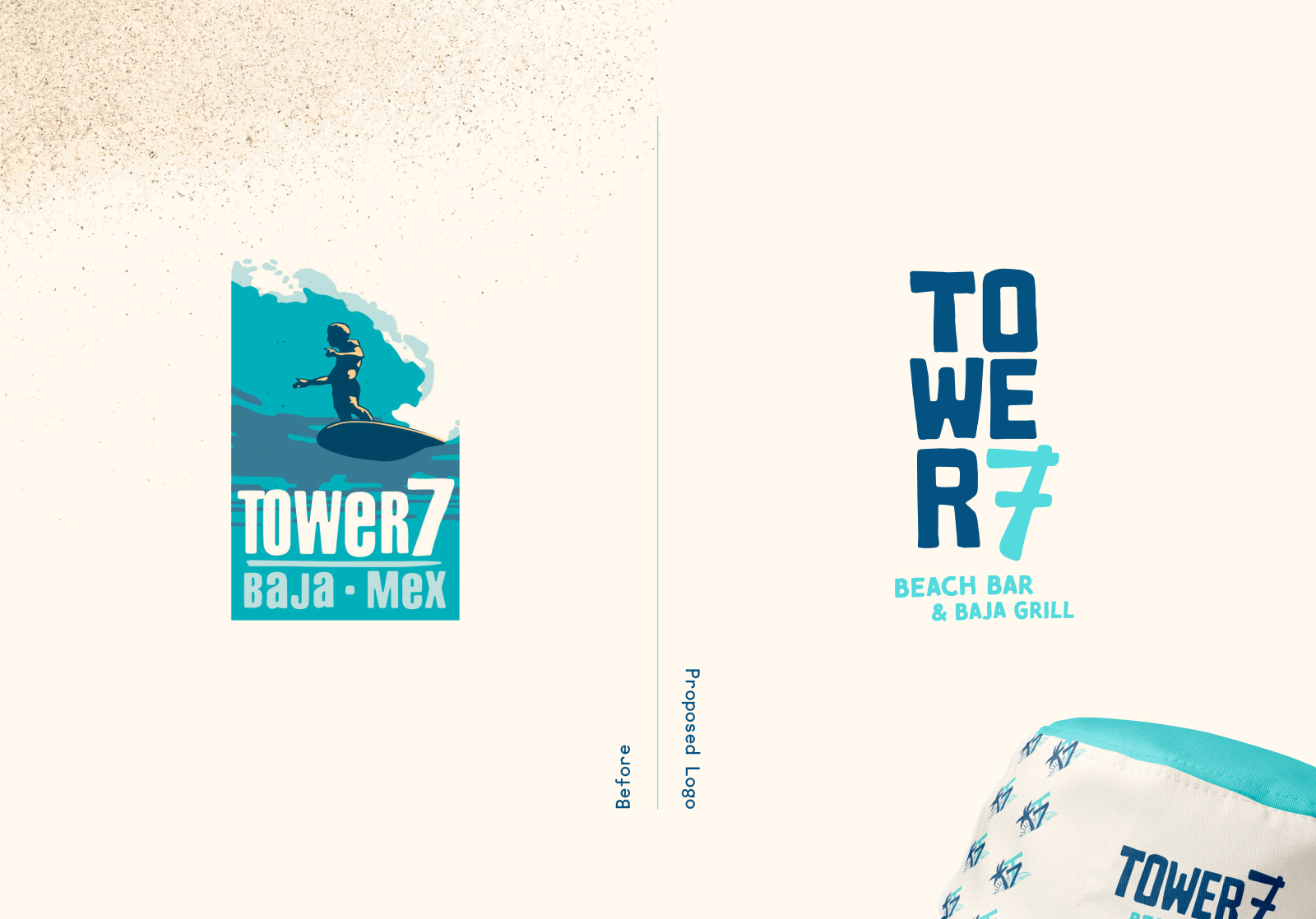 Tower 7 - Beach Bar - Before & After