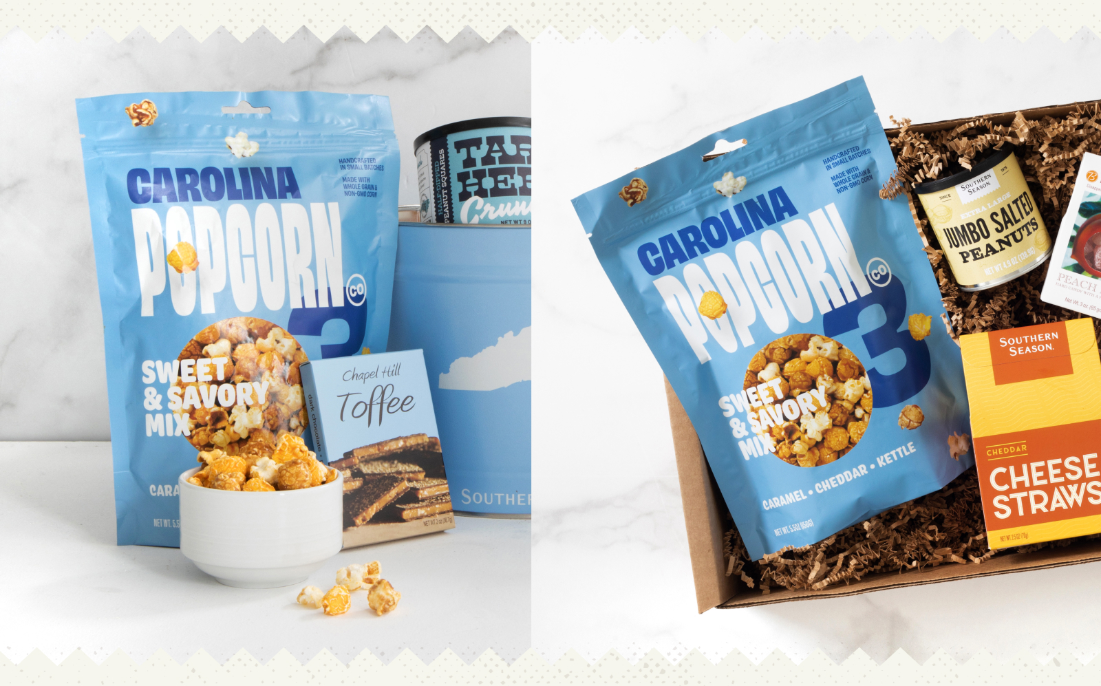 Southern Season - Carolina Popcorn Company Packaging Design