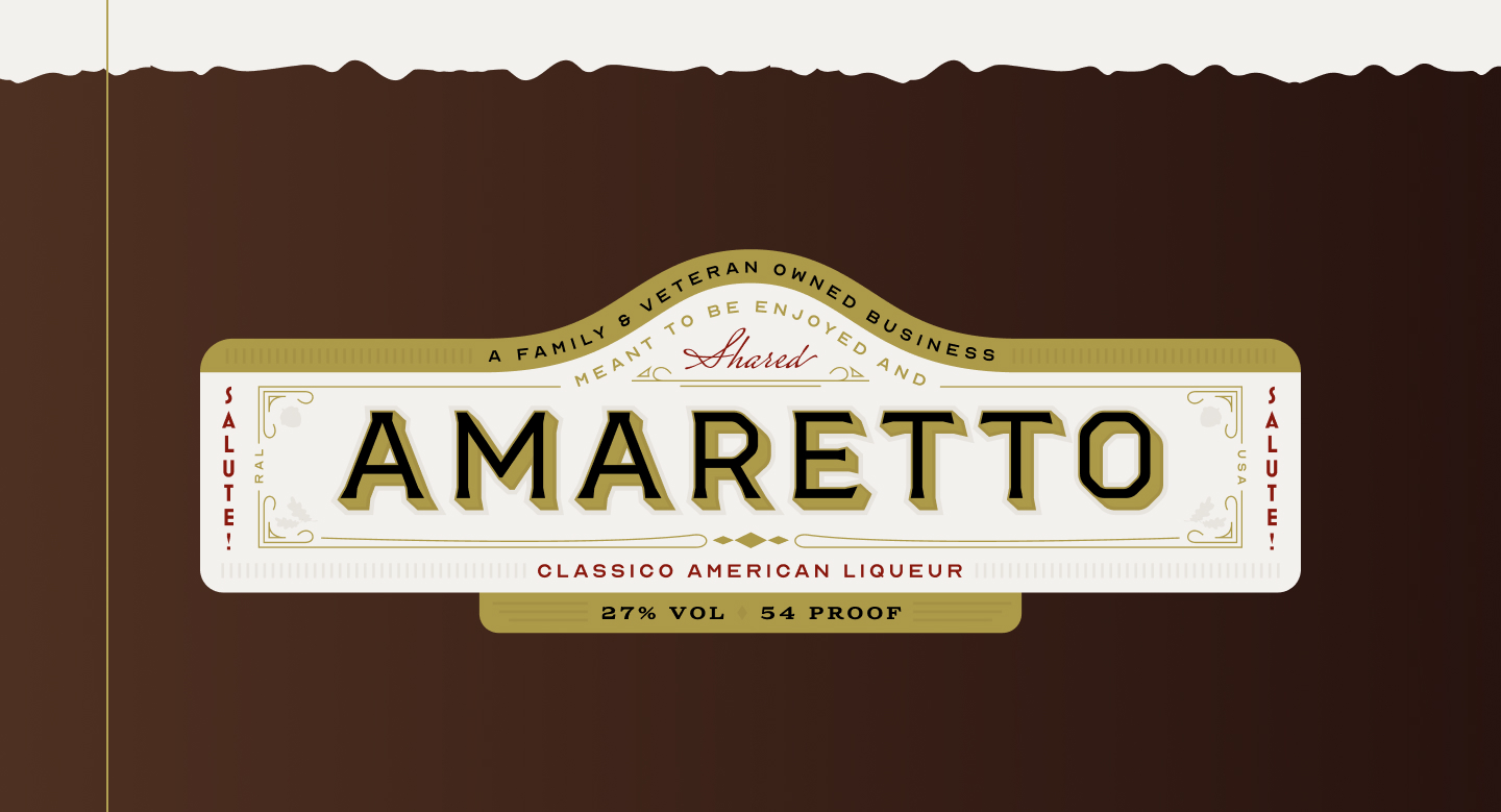 Unused Label Concept, Traditional Italian | Oak City Amaretto - Packaging Design