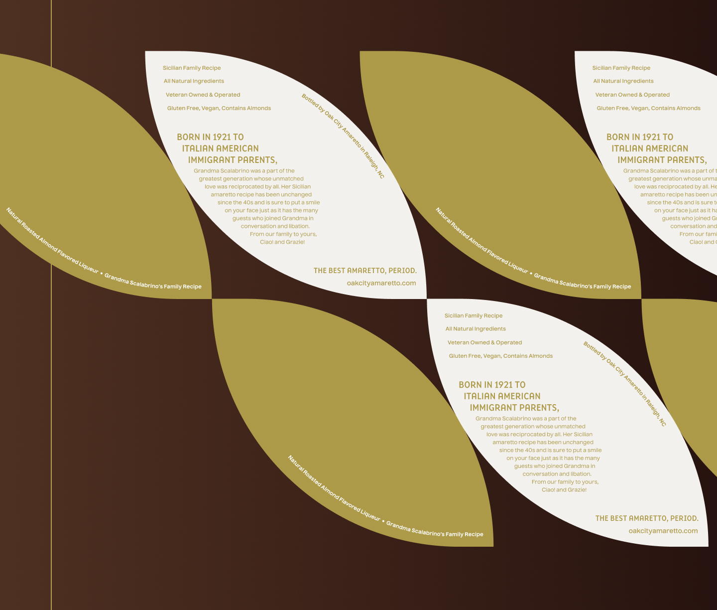 Unused Label Concept, Modern Contemporary | Oak City Amaretto - Packaging Design